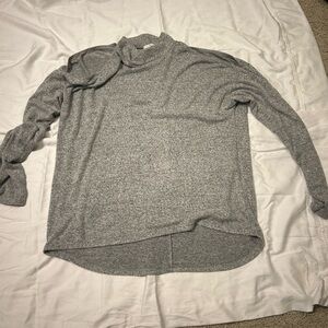 Soft, cold shoulder Grey Sweater